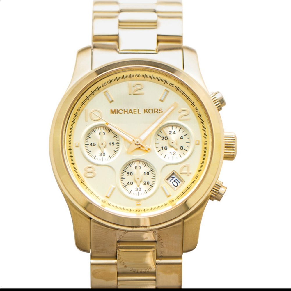Michael Kors Midsized Chronograph Gold-tone Unisex Watch 38 mm